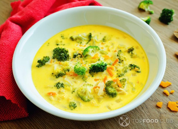 Cheddar cheese soup