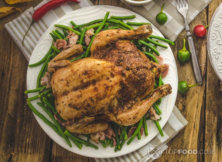 Курица, фаршированная гречкой. Вкусное блюдо вместе с гарниром | Пикабу