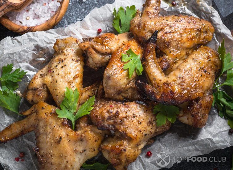 Baked curry chicken wings
