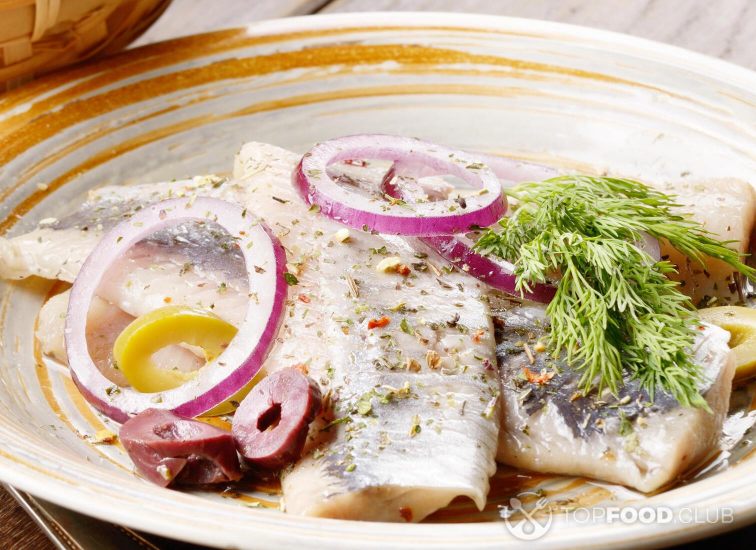 Scandinavian pickled herring