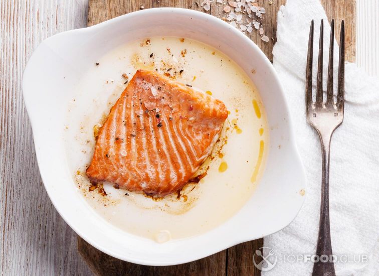 Baked asian salmon