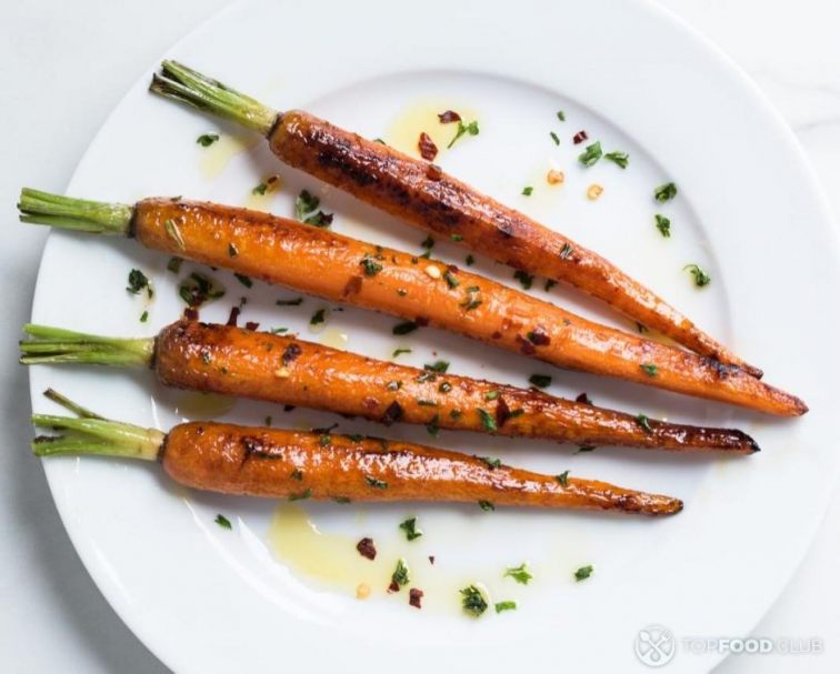 Морковь в медовой глазури на мангале