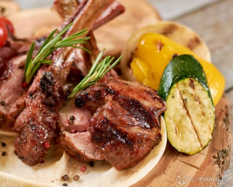Lamb Chops Roasted with Vegetables and Sweet Potatoes