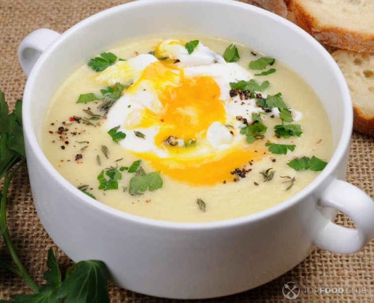 Potato Soup with Sour Cream and Herbs