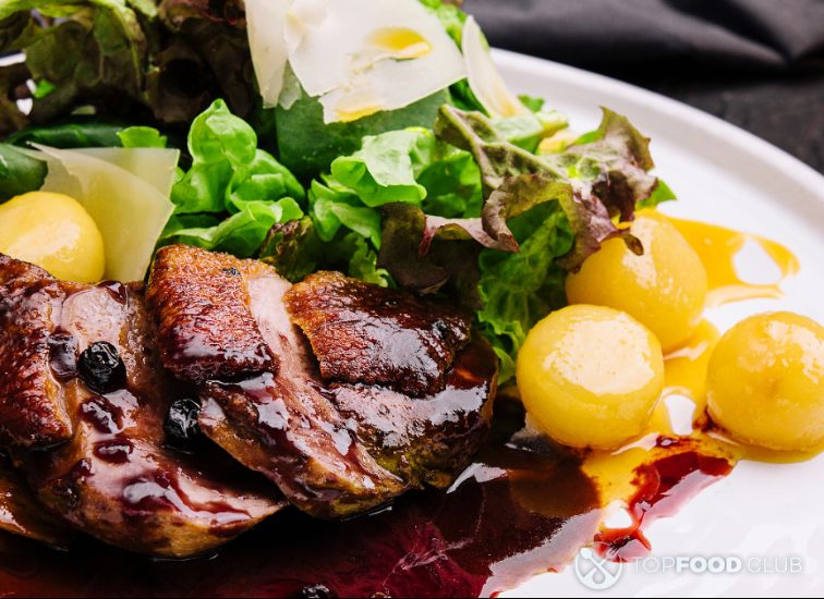 Duck Breast Filet with Cranberry Sauce