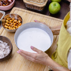 Готовое молоко.