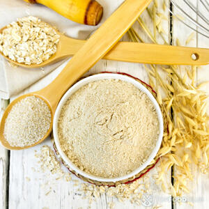 Овсяные хлопья смолоть.