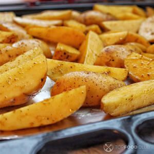 уложите дольки рядами