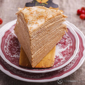 блинный торт со сгущёнкой