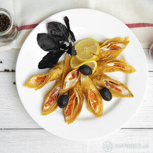 блины с сёмгой