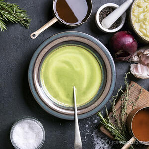 Пюре из шпината готово!