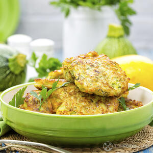 Кабачковые оладьи готовы!