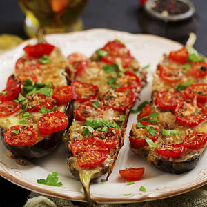 Запечённые баклажаны готовы!