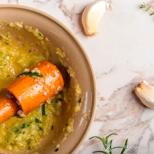 Перетираем чеснок