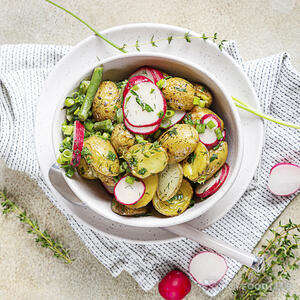 Картошка с редисом готова