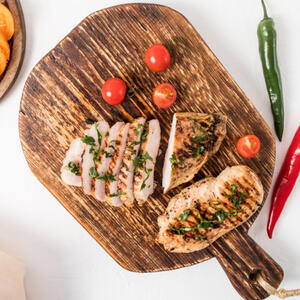 Режем куриное филе