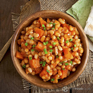 Тыква с фасолью готова