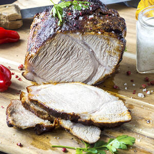 Свиная корейка готова