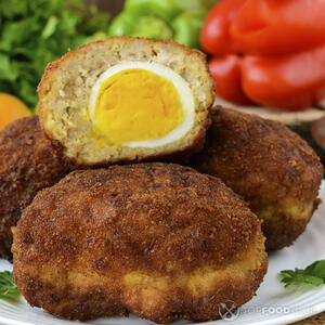 Котлеты с яйцом