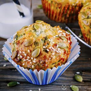 Кексы со шпинатом