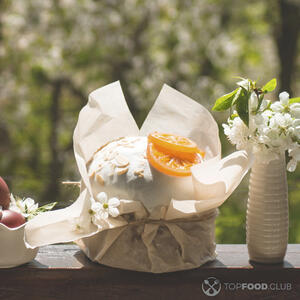 Кулич мандариновый готов