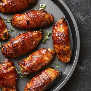 Курица в беконе готова