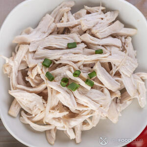 Нарезанная курица