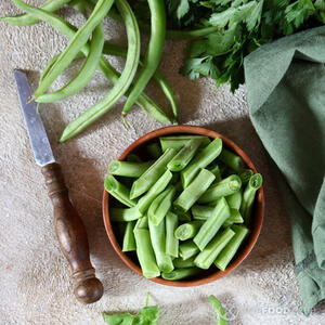 режем фасоль