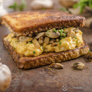 Сэндвич с омлетом готов