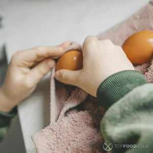 Обсушить яйцо