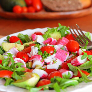 Салат готов.