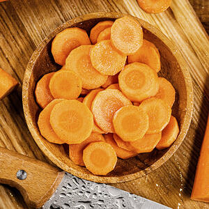 нарезанная морковь