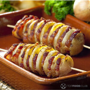 Картофель с салом.