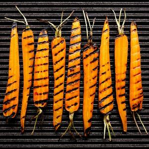 Морковь на гриле.