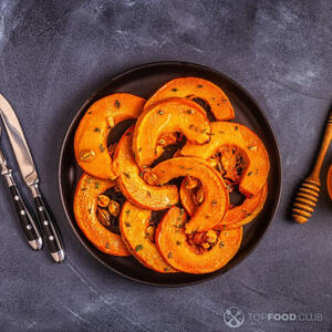 Тыква на мангале готова.