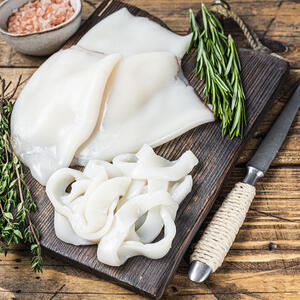 нарезанный кальмар