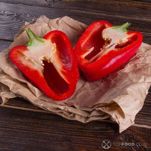 режем перец.