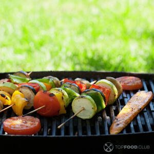 Овощи на мангале.