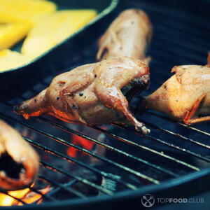 перепела на гриле