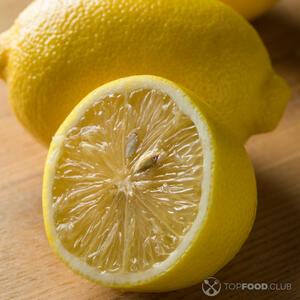 Режем лимон пополам