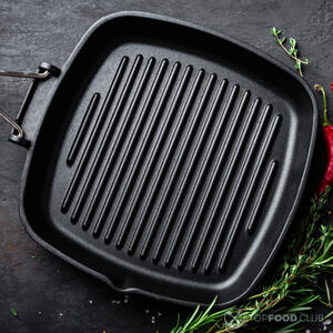 Разогреваем сковороду-гриль