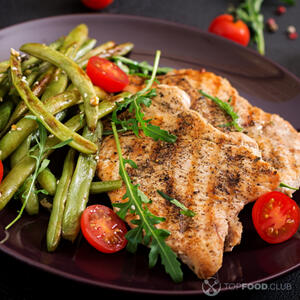 Жарим индейку и фасоль