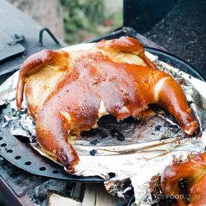 Жарим курицу на мангале