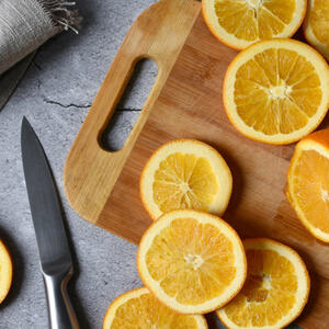 Нарезаем апельсин