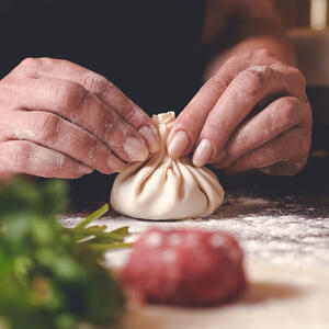 Скручиваем хинкали