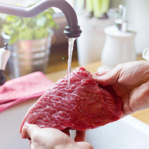 Моем говядину