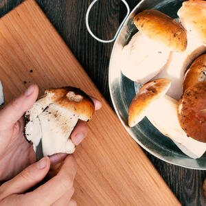 Режем грибы