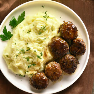 Жареные тефтели готовое блюдо