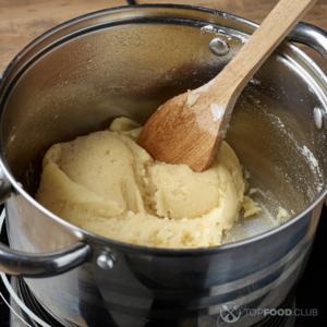 Перемешать деревянной лопаткой