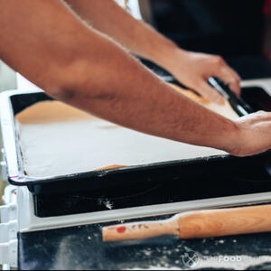 тесто на противне